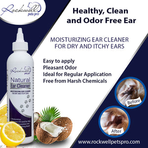 Rockwell Pets Pro Natural Dog Ear Cleaner