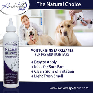 Rockwell Pets Pro Natural Dog Ear Cleaner
